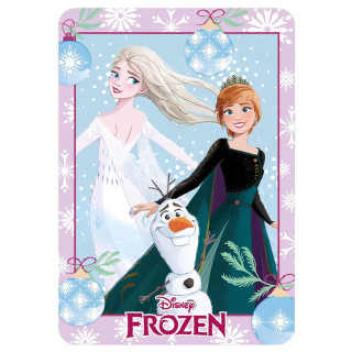 Koc polarowy Frozen: Kraina Lodu - Siostry Anna i Elsa oraz Olaf