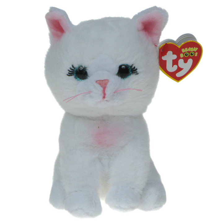Pupilki (Ty Beanie Boos): maskotka biały kotek Amelia 15cm