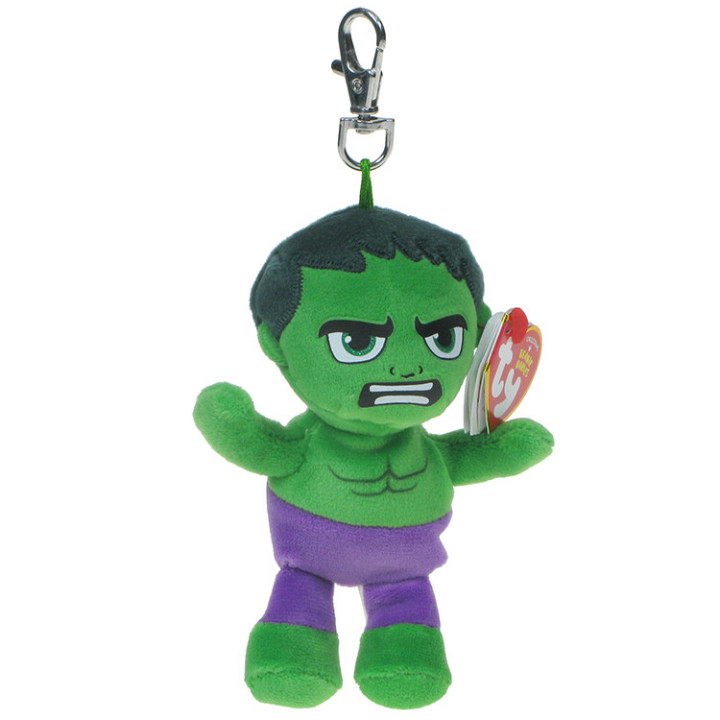 Marvel Avengers: breloczek superbohater Hulk Ty Beanie Babies