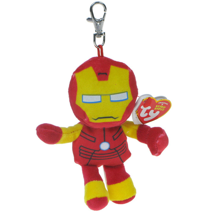Marvel Avengers: breloczek superbohater Iron Man Ty Beanie Babies
