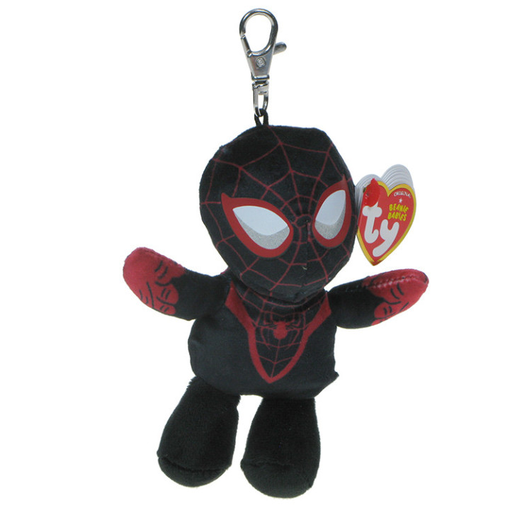 Marvel Avengers: breloczek superbohater Czarny Spider-Man (Miles Morales) Ty Beanie Babies