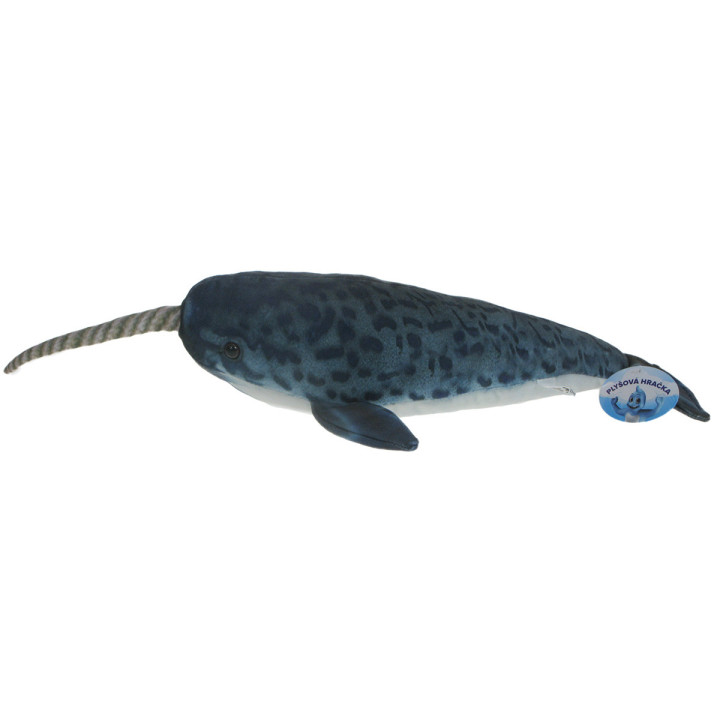 Barwne Zoo: Maskotka pluszowy Narwal 40/53cm