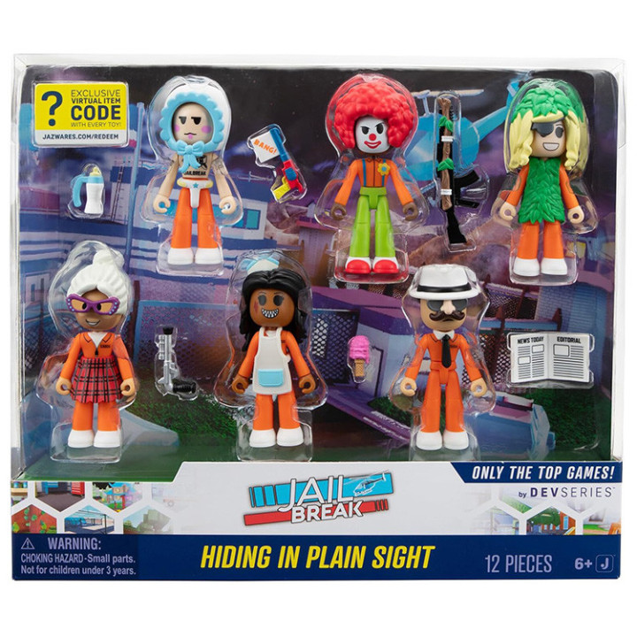 Roblox: Figurki 6pak -Jail Break: Hiding in Plain Sight