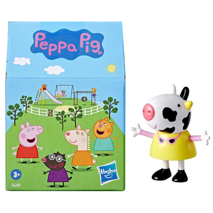 Świnka Peppa - Figurka niespodzianka F6289: krówka Carol (C)