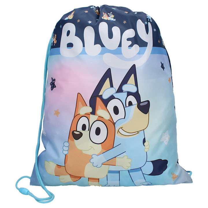 Worek sportowy, na plecy, na kapciuszki, na obuwie zmienne dla dzieci - Bluey "Smoochy Kiss"