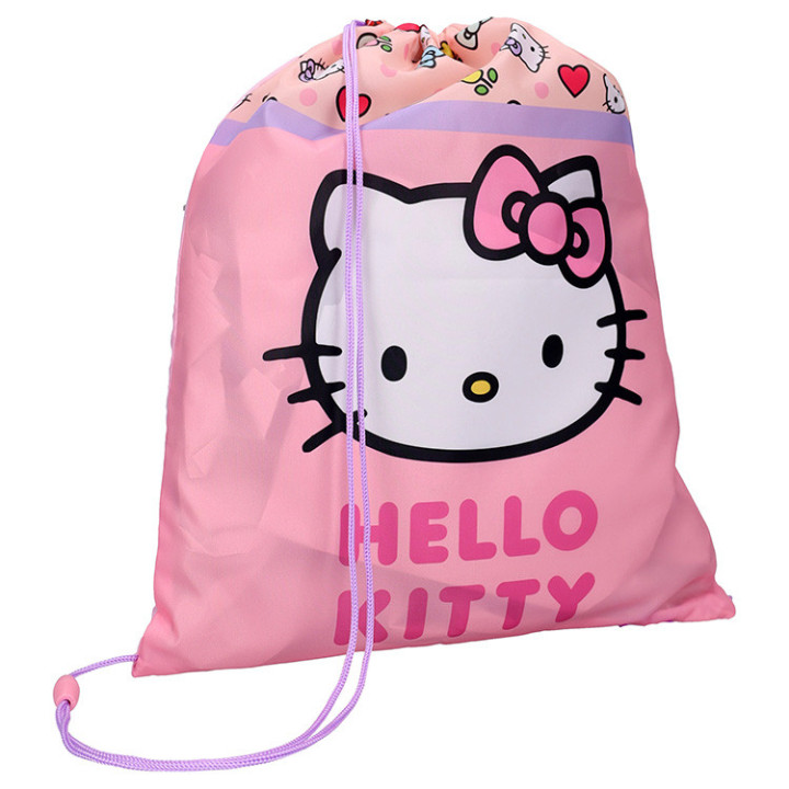 Worek sportowy, na plecy, na kapciuszki, na obuwie zmienne dla dzieci - Hello Kitty "Sweet Charm"