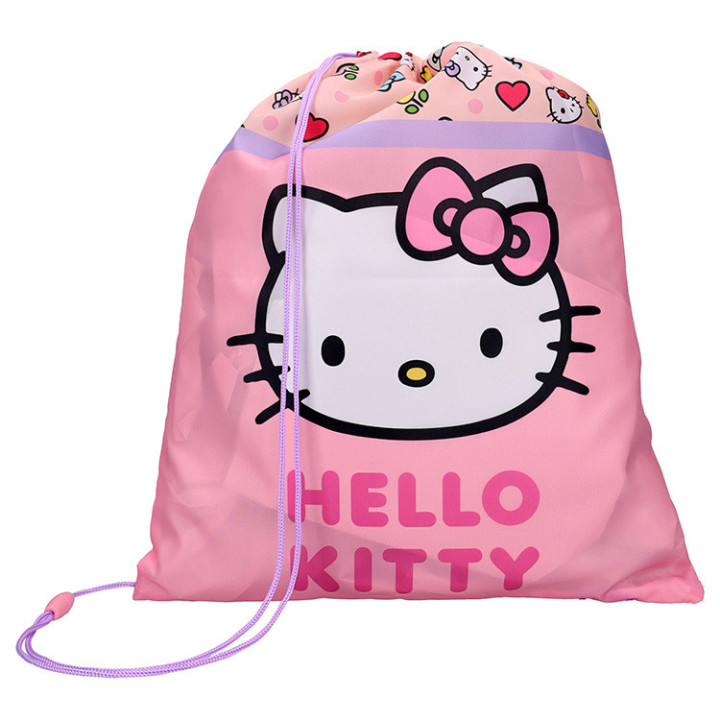 Worek sportowy, na plecy, na kapciuszki, na obuwie zmienne dla dzieci - Hello Kitty "Sweet Charm"