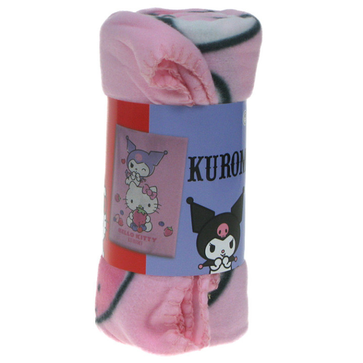 Koc polarowy Hello Kitty i Kuromi 100cm x 140cm
