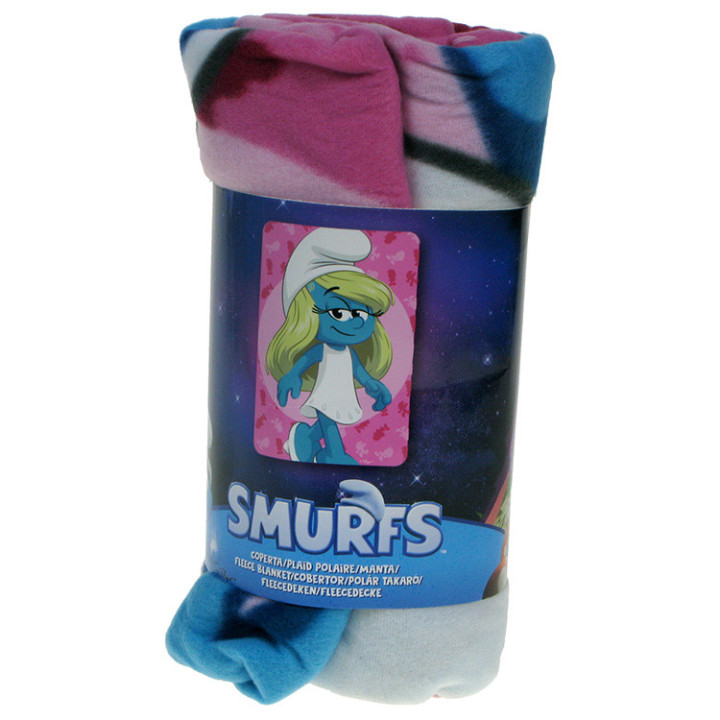 Koc polarowy Smerfy: Smerfetka 100cm x 140cm