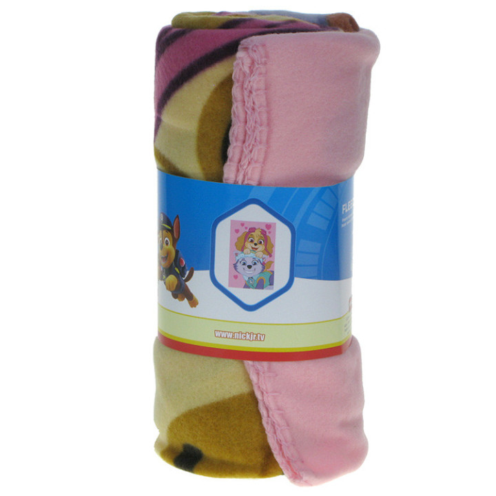 Koc polarowy Psi Patrol: 100cm x 150cm Everest i Skye