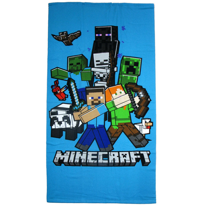 Ręcznik kąpielowy, plażowy Minecraft 140cm x 70cm