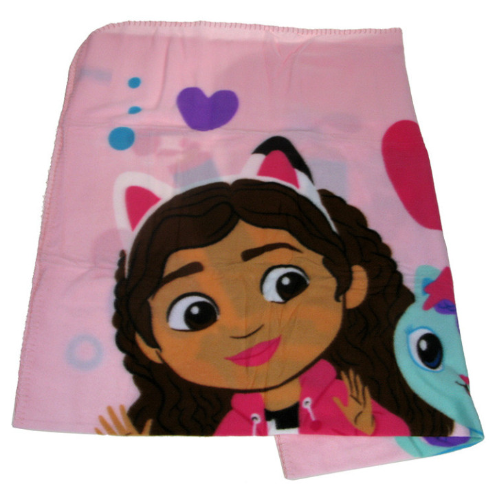 Koc polarowy Koci Domek Gabi: Gabi i Syrenkotka 100cm x 150cm