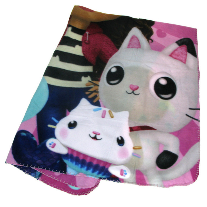 Koc polarowy Koci Domek Gabi: Gabi i przyjaciele 100cm x 140cm