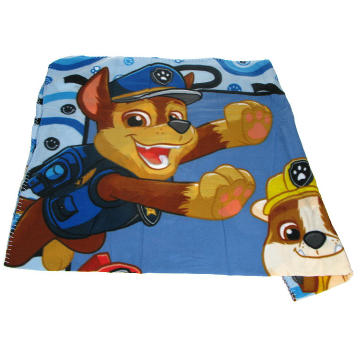 Koc polarowy Psi Patrol: Chase, Marshall i Rubble 100cm x 140cm