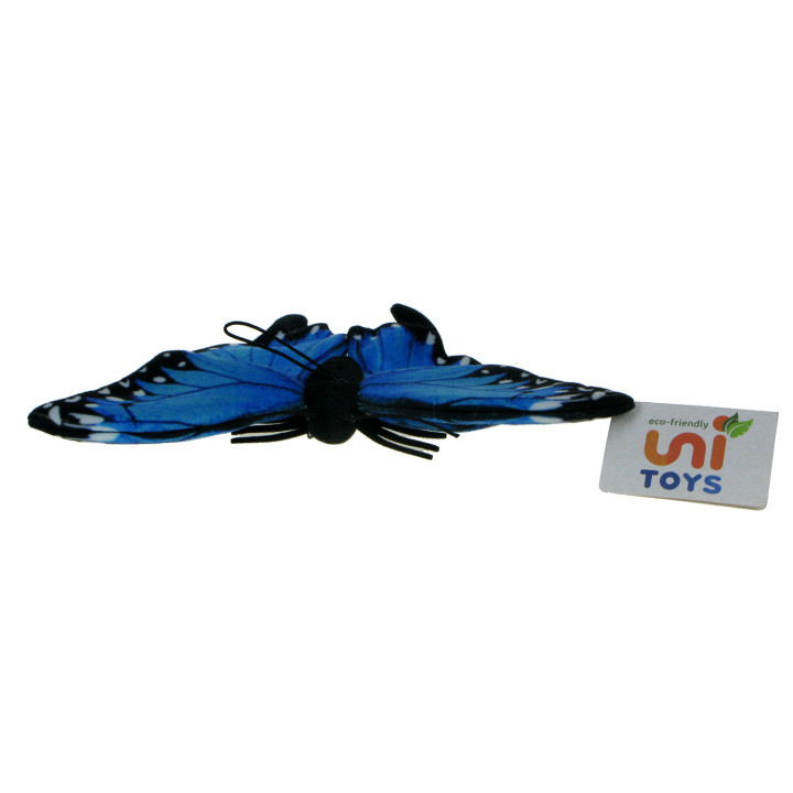 Barwne Zoo: Maskotka Motyl niebieski (Morpho Peleides) 25cm x 14cm