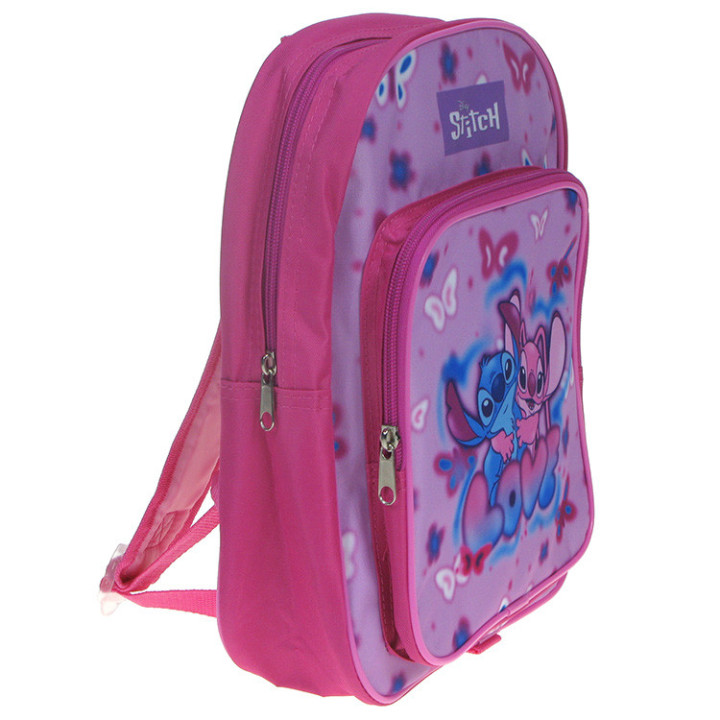 Plecak Stitch z dużą kieszonką Stitch i Angel