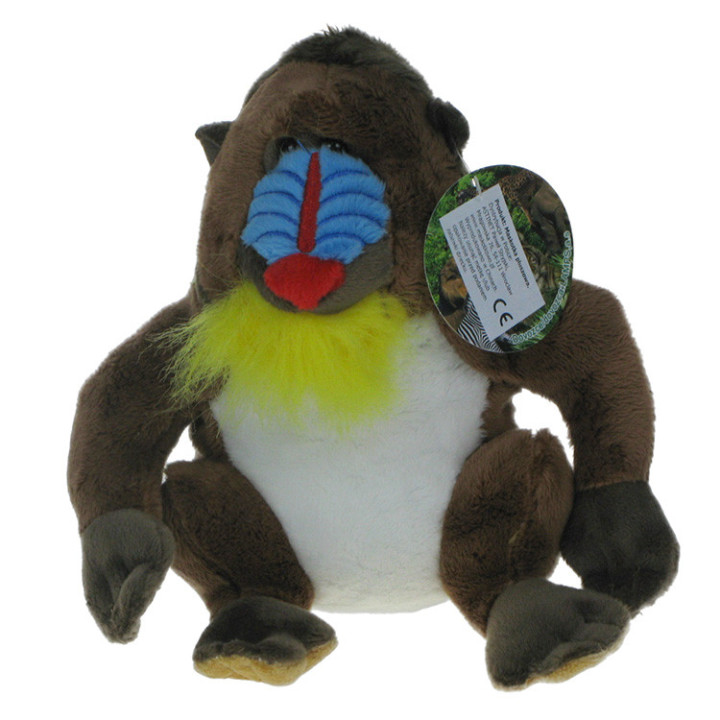 Maskotka Małpa mandryl 20cm
