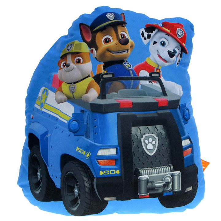 Psi Patrol - miękka poduszka dekoracyjna (Marshall, Chase, Rubble) 496257