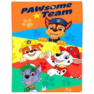 Koc polarowy Psi Patrol: Chase, Marshall, Rubble i Rocky