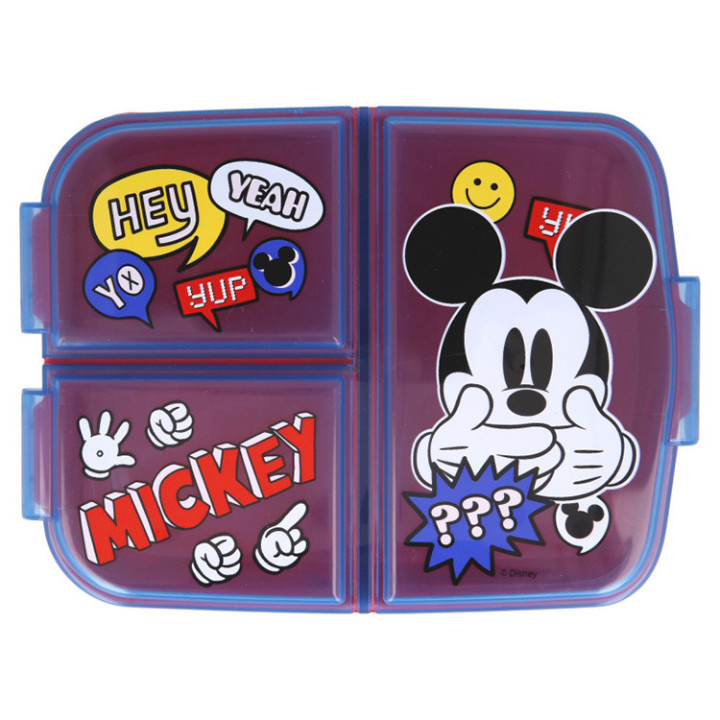 Śniadaniówka trzykomorowa - Myszka Mickey (Miki)