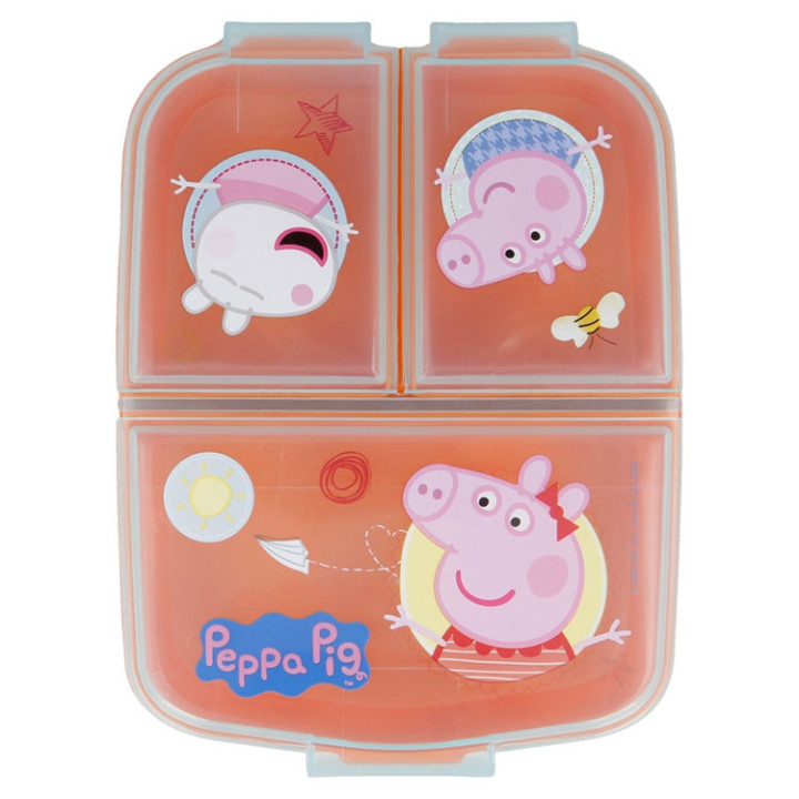 Śniadaniówka trzykomorowa - Świnka Peppa