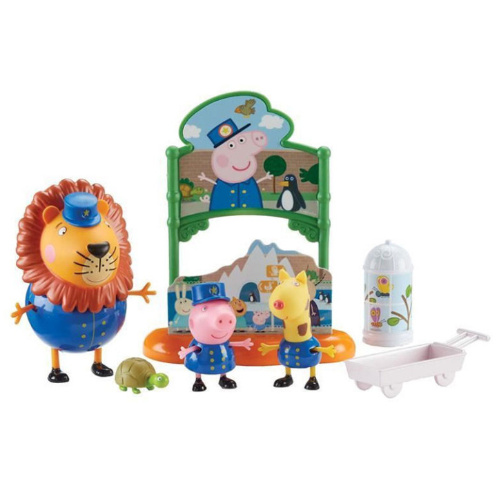 Zestaw Figurek - Świnka Peppa - zestaw tematyczny - Dzień w Zoo