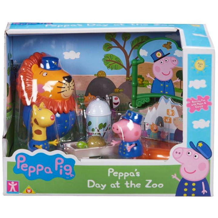 Zestaw Figurek - Świnka Peppa - zestaw tematyczny - Dzień w Zoo