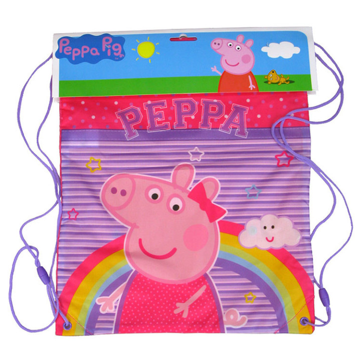 Worek sportowy, na plecy, dla dzieci - Świnka Peppa