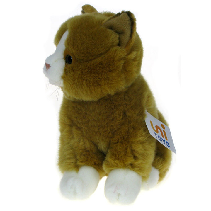 Maskotka Kot Perski siedzący brązowy 20cm