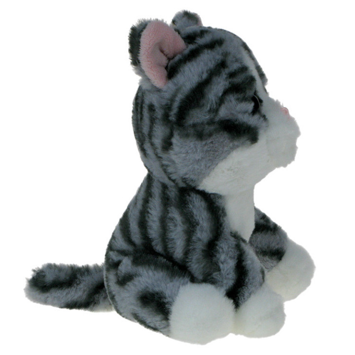 Pluszowe Zoo dla najmniejszych: Maskotka Kotek szary 18cm
