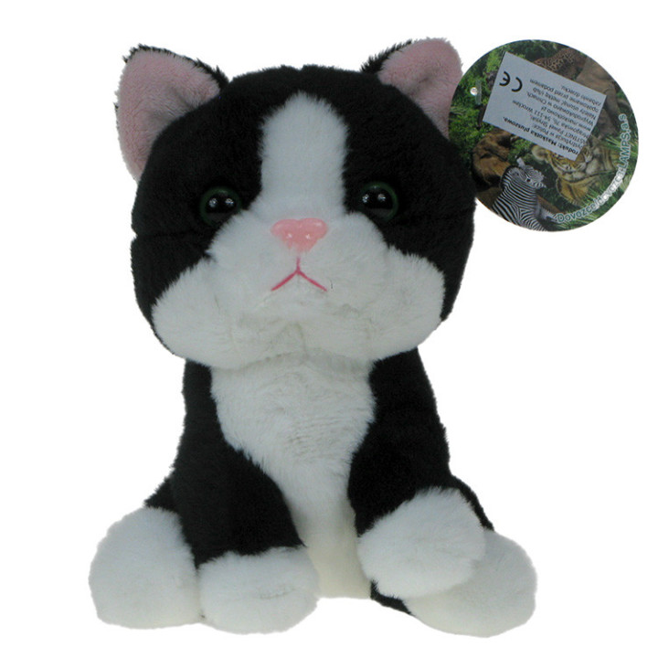 Pluszowe Zoo dla najmniejszych: Maskotka Kotek czarny 18cm