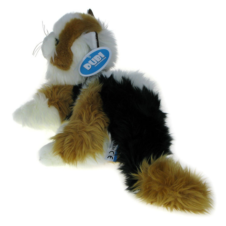 Maskotka Kot Calico (łaciaty) leżący 30cm