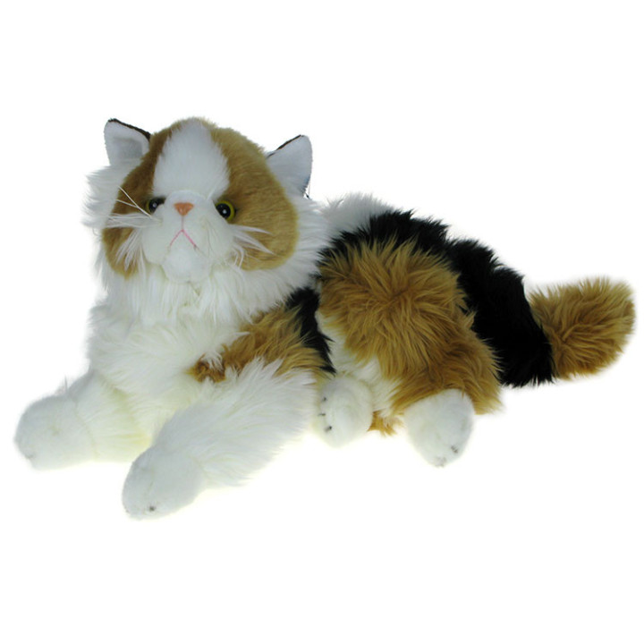Maskotka Kot Calico (łaciaty) leżący 30cm