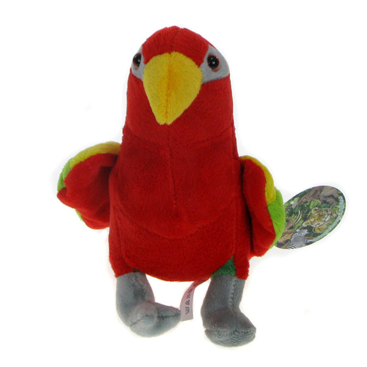 Maskotka Papuga czerwona 18cm
