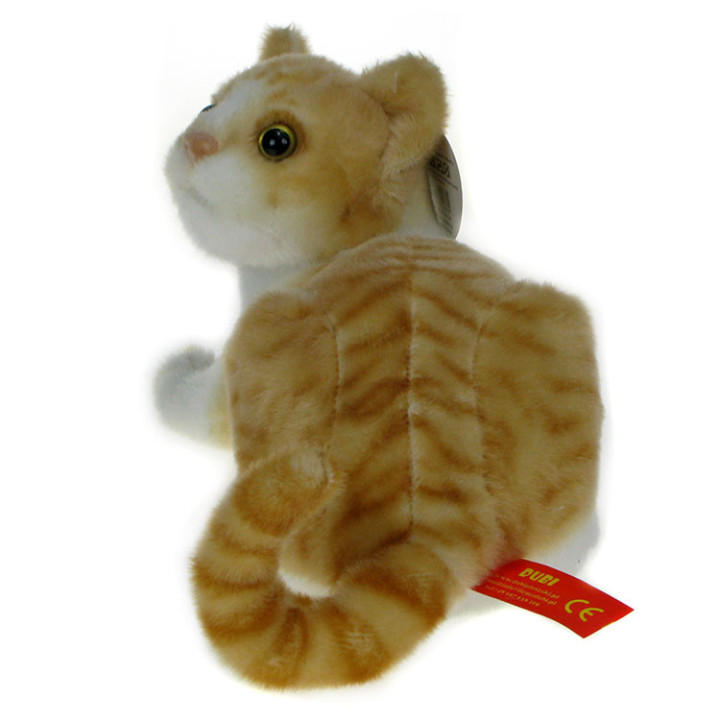 Maskotka Kotek leżący jasnobrązowy 30cm