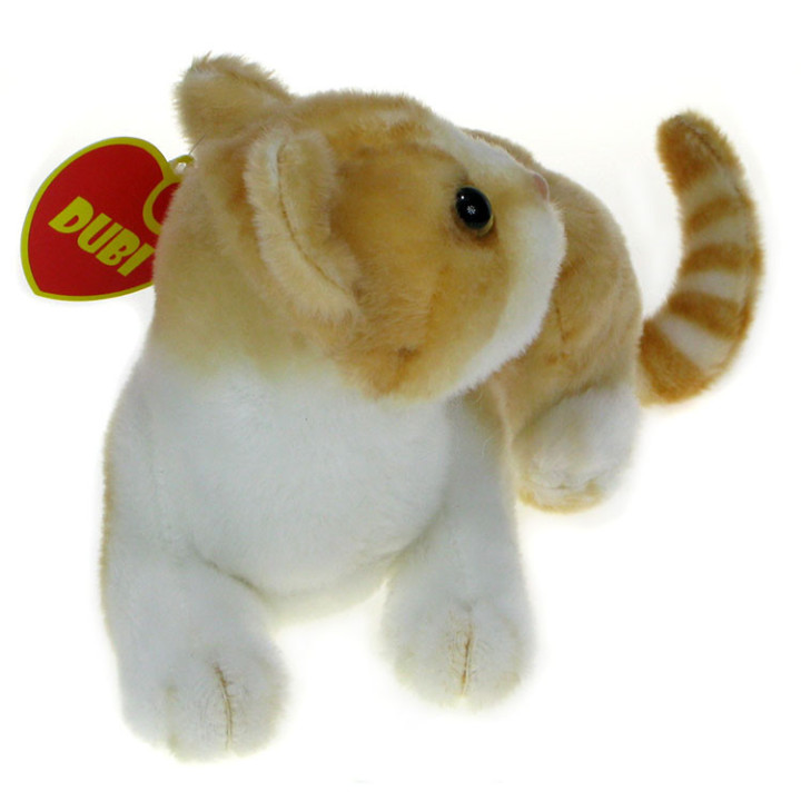 Maskotka Kotek leżący jasnobrązowy 30cm