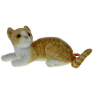 Maskotka Kotek leżący jasnobrązowy 30cm