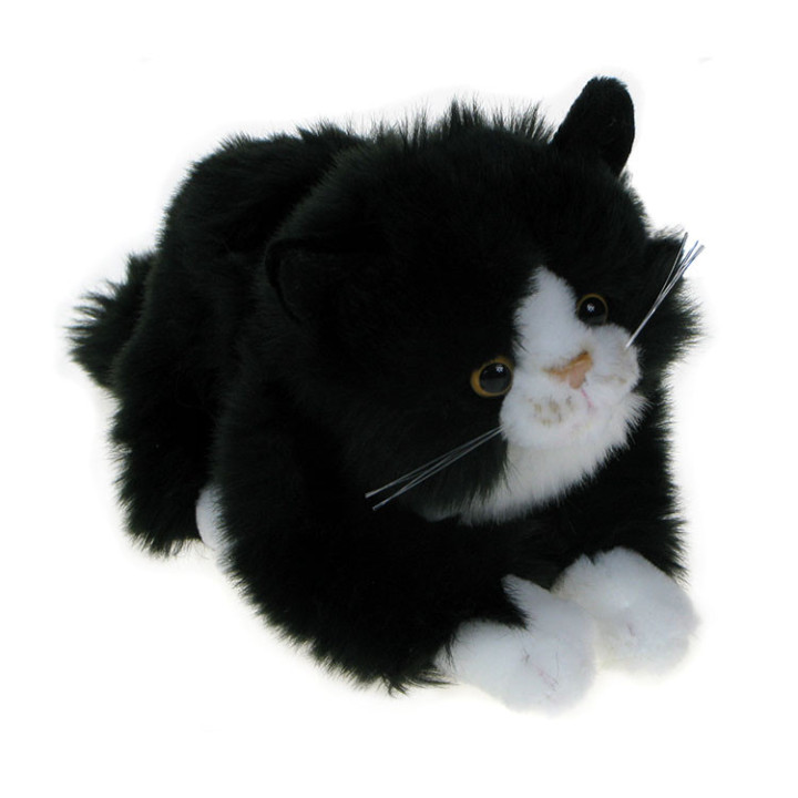 Maskotka Kotek leżący czarny 23cm