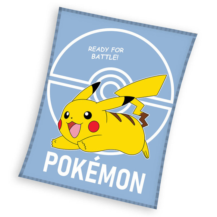 Koc pluszowy Pokemony (086877) 110cm x 140cm Pokemon Pikachu