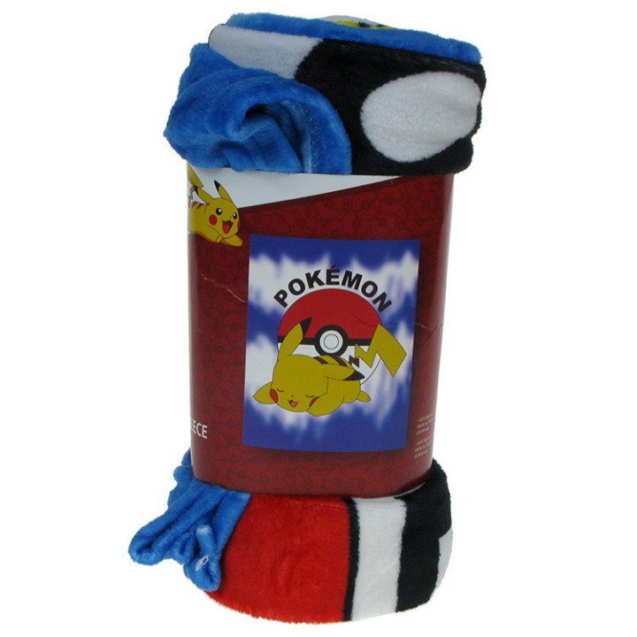 Koc pluszowy Pokemony 110cm x 140cm Pokemon Pikachu