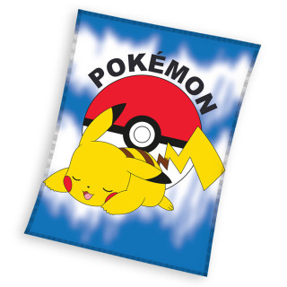 Koc pluszowy Pokemony 110cm x 140cm Pokemon Pikachu