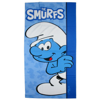 Ręcznik kąpielowy, plażowy Smerfy: Smerf 140cm x 70cm Fast Dry