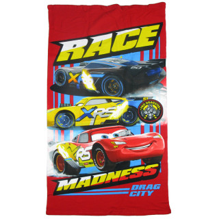 Ręcznik kąpielowy Auta (Cars): Zygzak McQueen, Cruz Ramirez, Jackson Storm 140cm x 70cm Fast Dry