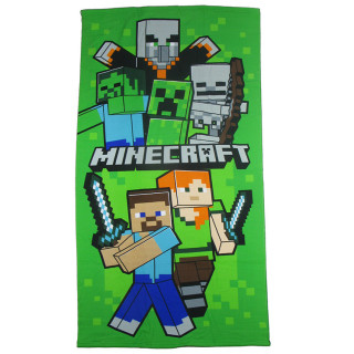 Ręcznik kąpielowy, plażowy Minecraft 140cm x 70cm Fast Dry