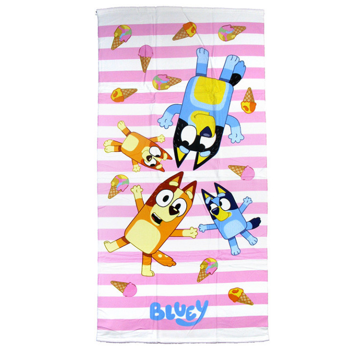 Ręcznik plażowy Bluey (Blue): Rodzina Bluey fast dry