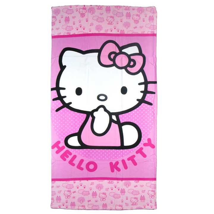 Ręcznik kąpielowy, plażowy: Hello Kitty 70 x 140cm (359159) Fast Dry