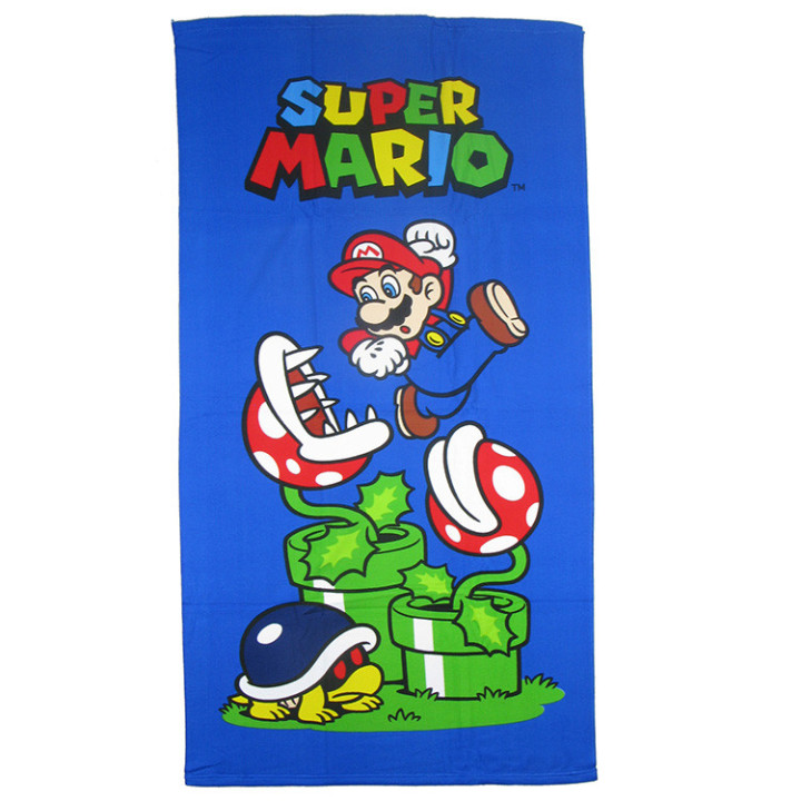 Ręcznik plażowy Super Mario 140cm x 70cm fast dry