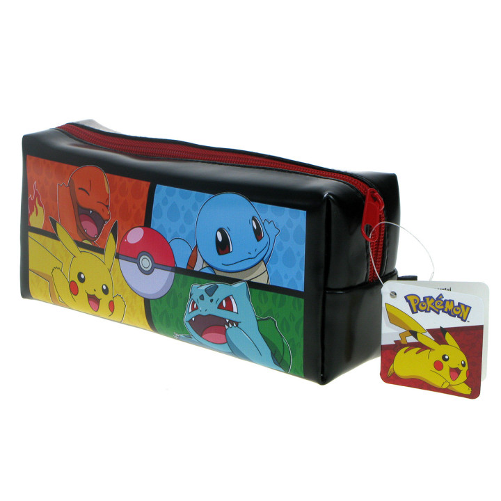 Pokemon - Pokemony: Pikachu, Bulbasaur, Squirtle i Charmander: piórnik saszetka