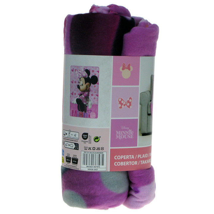Koc polarowy Myszka Minnie 100x140cm