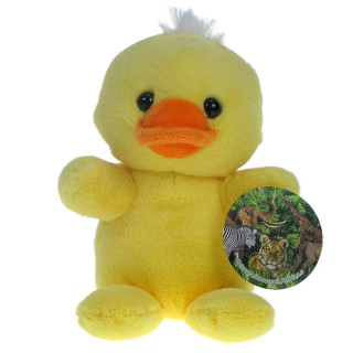 Pluszowe Zoo dla najmniejszych: Maskotka puchata żółta Kaczuszka (kaczątko) 24cm